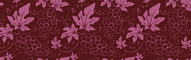 Design & Pack 217x327x50 Wine Wd Art Grape Leaves Red