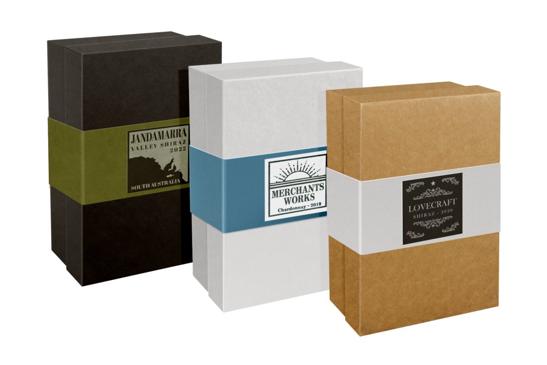 Sleeve Box Kraft + White Black Master Art Set Traylid